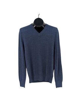 Banana Republic Merino Wool V Neck Quiet Luxury Minimalist Office Pullover Small